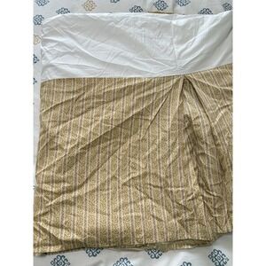 Peacock Alley Cal King Bedskirt Beige Gold Country Traditional Cottage Farmhouse